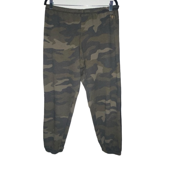 VICTORIA'S SECRET PINK Gold Bling Sequin Classic Sweatpant Green Camo L - Picture 3 of 9